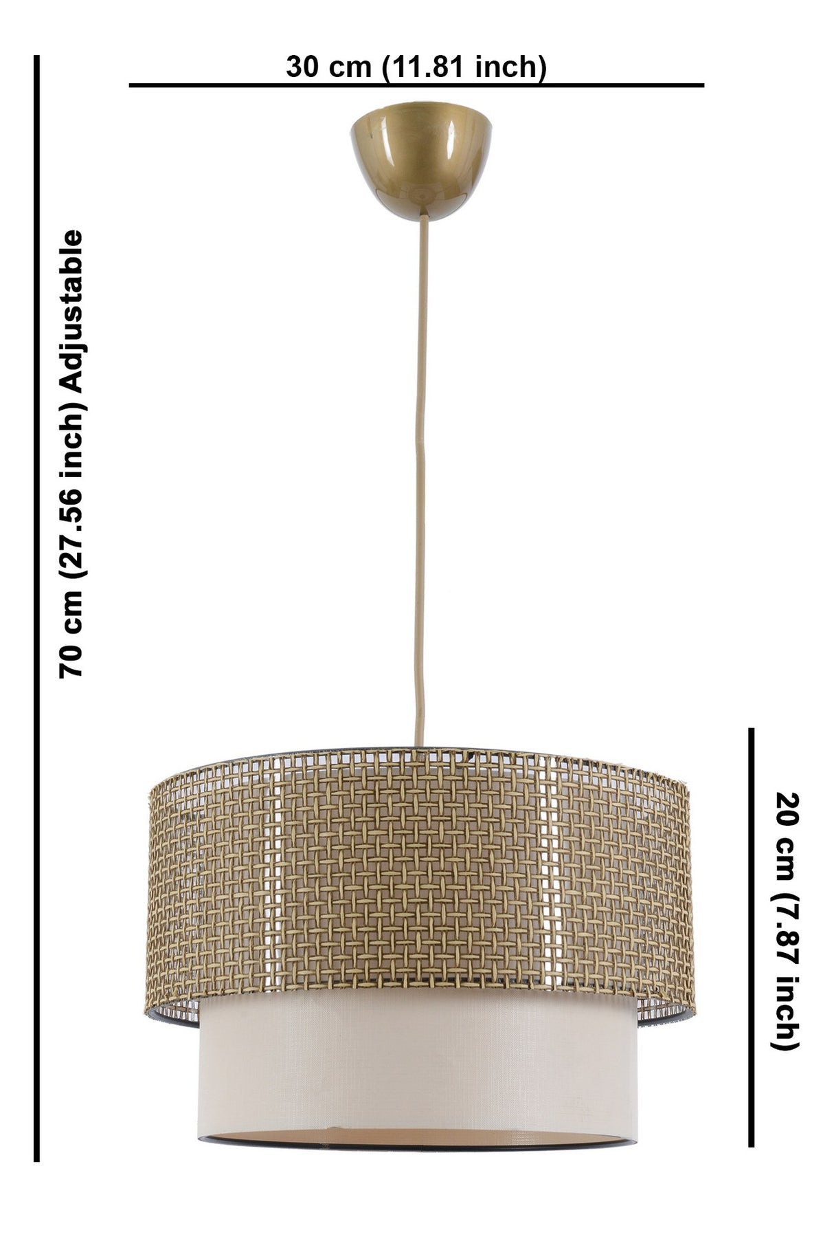 Candelabru Coral - Beige Cream - Auriu / Crem