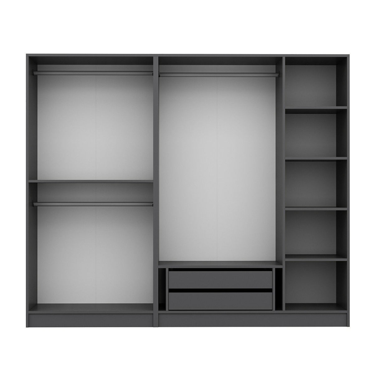 Dulap pentru haine Kale Plus - 7775 - Antracit