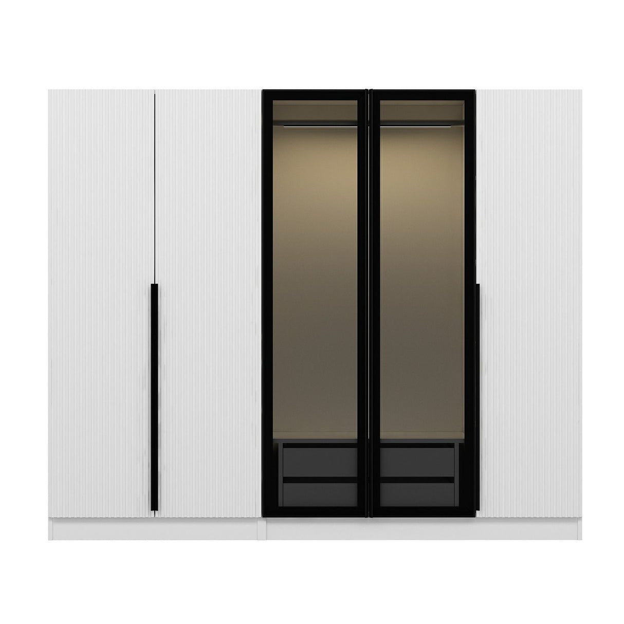 Dulap pentru haine Kale Plus - 7811 - Fume