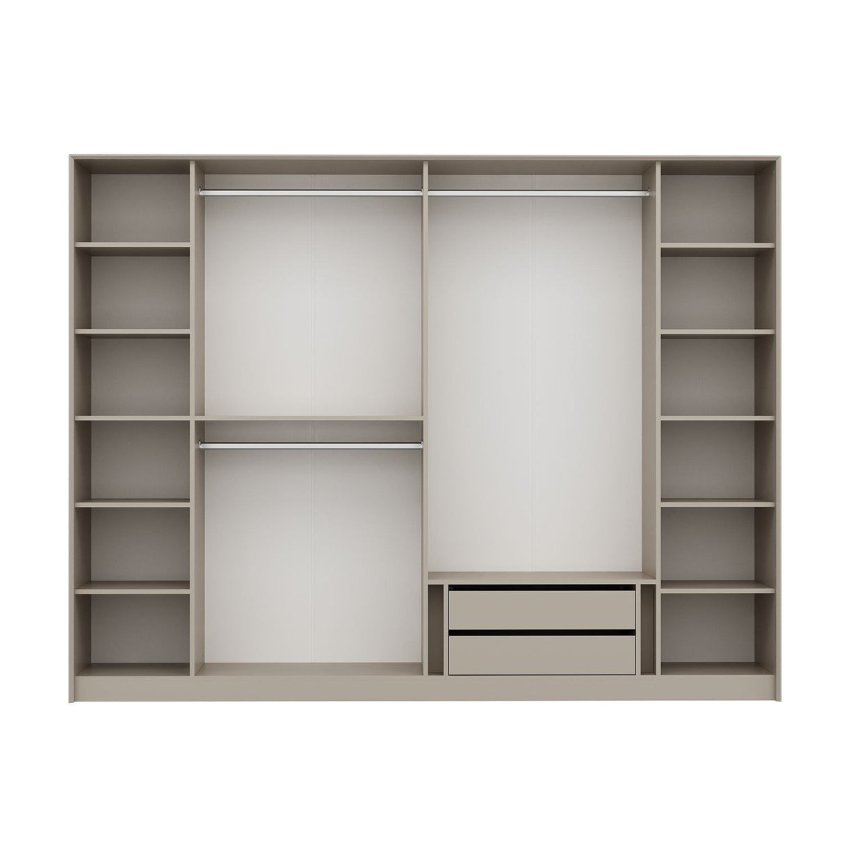 Dulap pentru haine Luxe - 7937 - Auriu / Fumuriu