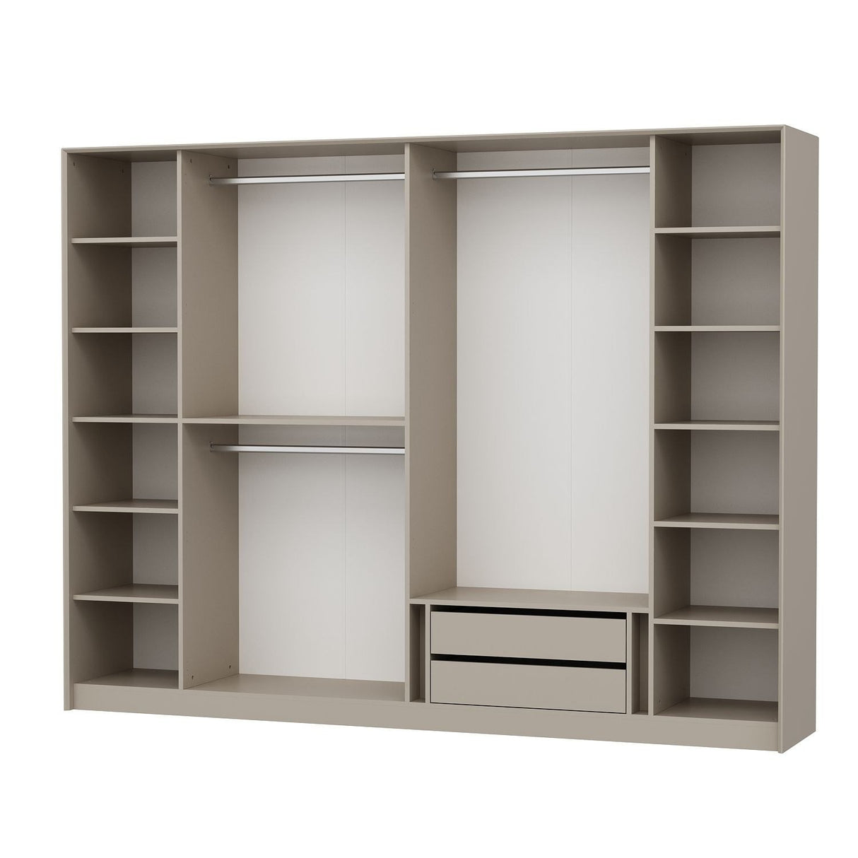 Dulap pentru haine Luxe - 7937 - Auriu / Fumuriu