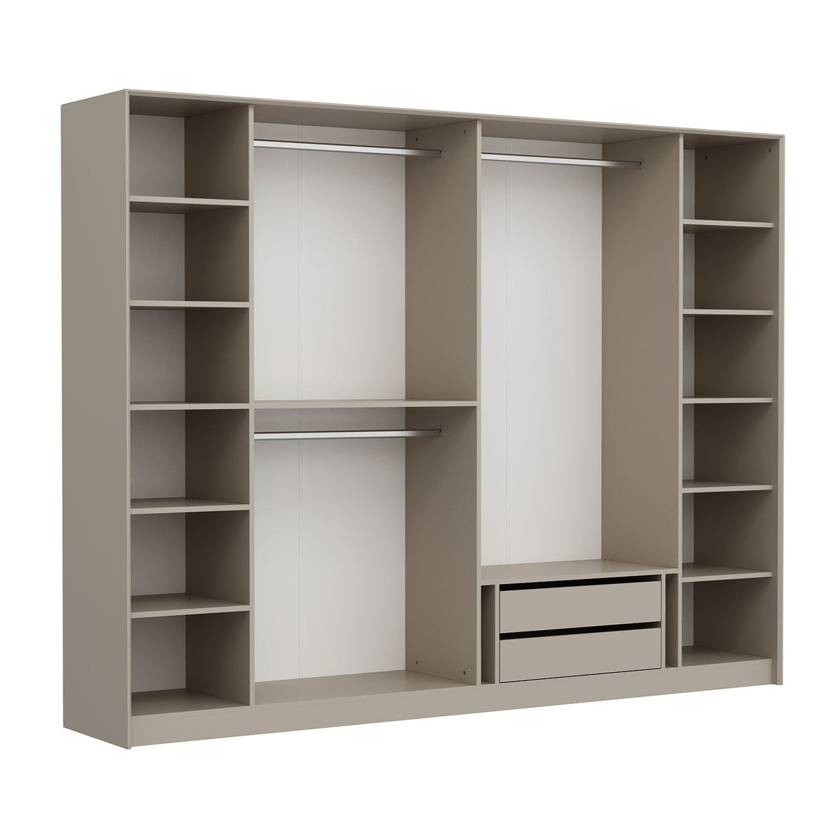 Dulap pentru haine Luxe - 7937 - Auriu / Fumuriu
