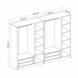 Dulap pentru haine Kale Plus - 7805 - Fume