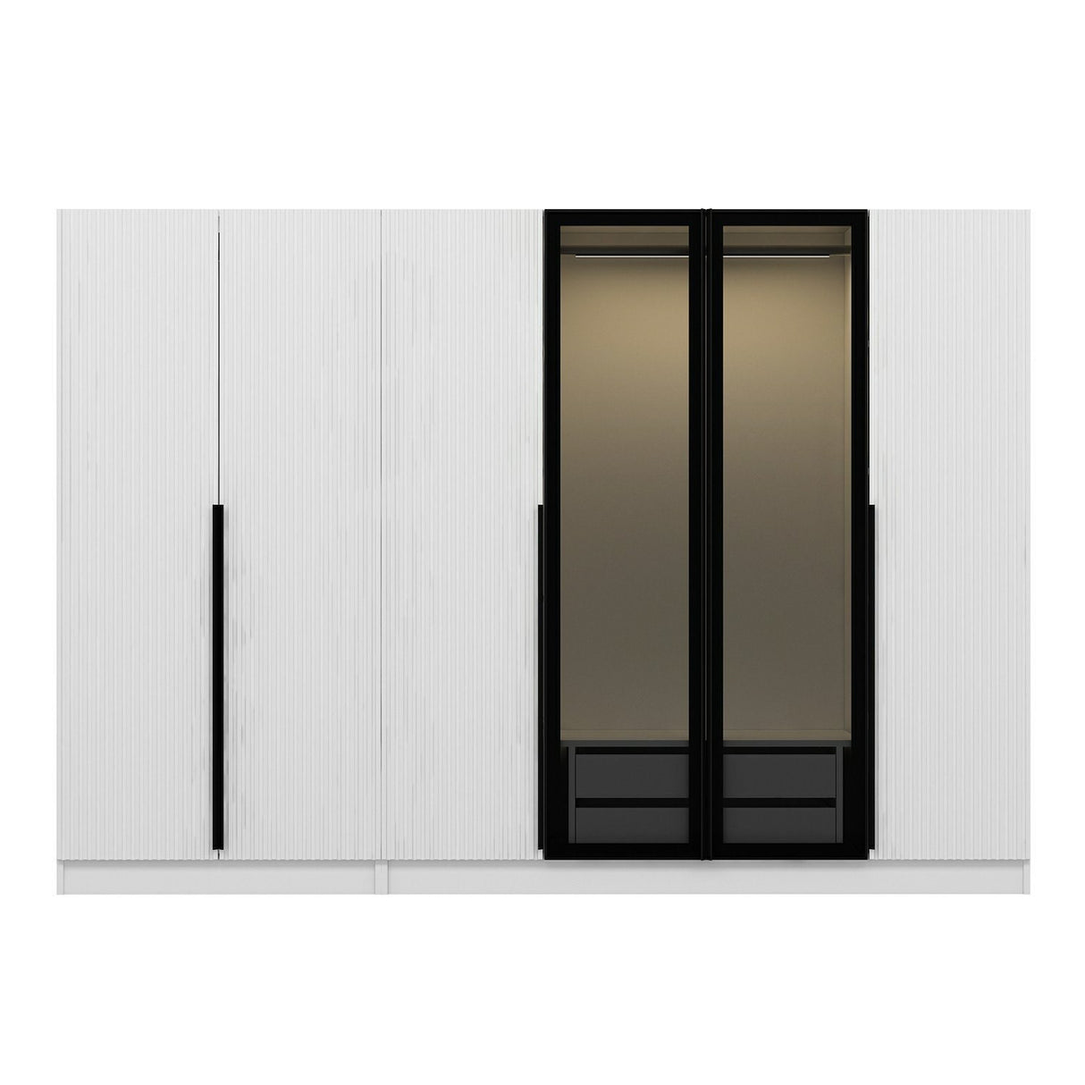 Dulap pentru haine Kale Plus - 7812 - Fume