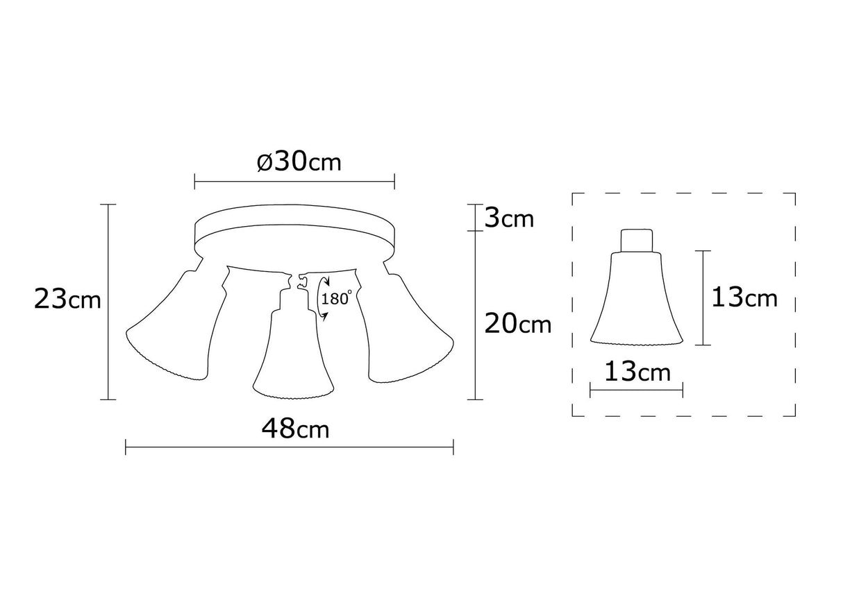 Candelabru Foca - N-122 - Cupru
