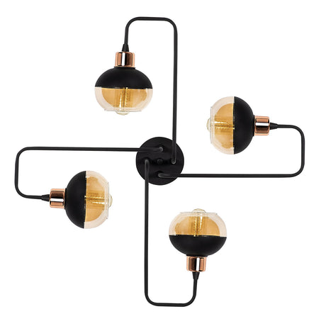 Candelabru Ani - N-372 - Negru / Cupru