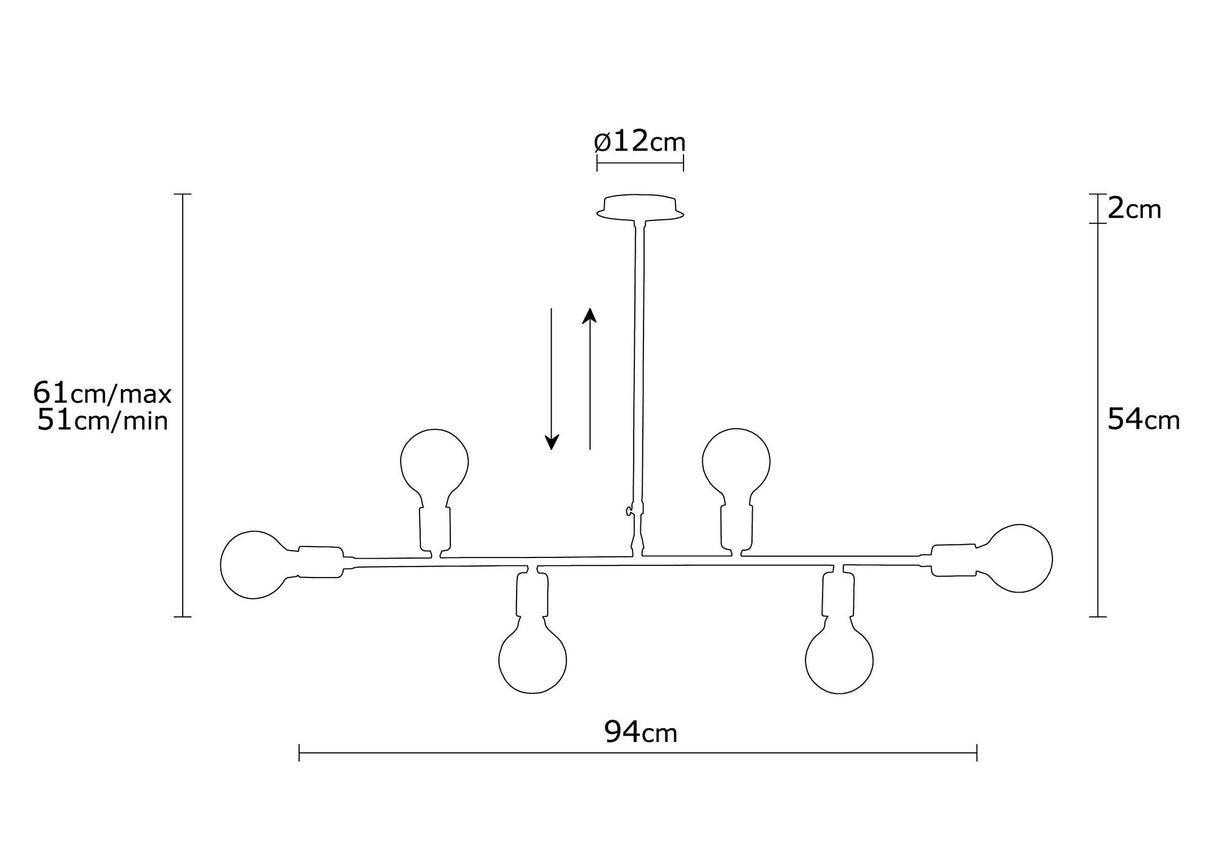 Candelabru Truva - N-696 - Alb