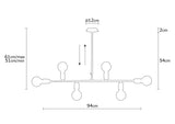 Candelabru Truva - N-696 - Alb