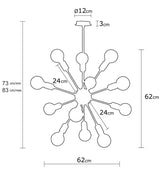 Candelabru Harput - N-1314 - Negru