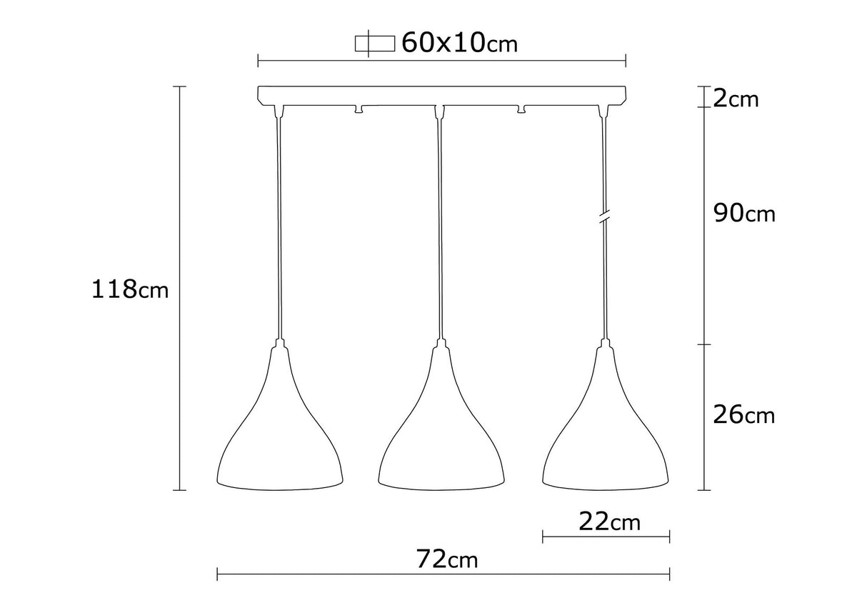 Candelabru Berceste - N-1387 - Negru