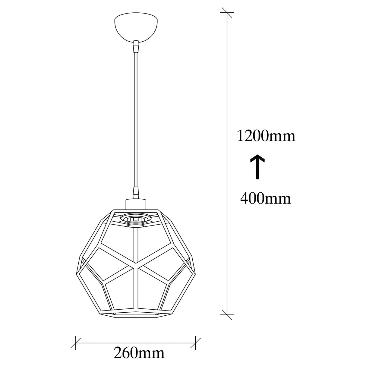 Candelabru Degirmen - MR-101 - Negru / Bronz
