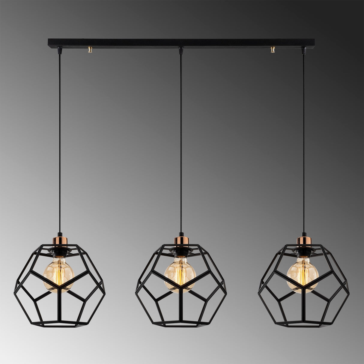Candelabru Degirmen - MR-103 - Negru / Bronz