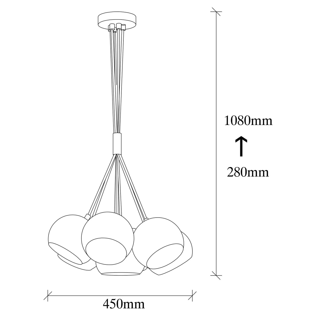 Candelabru Sivani - MR-630 - Negru / Auriu