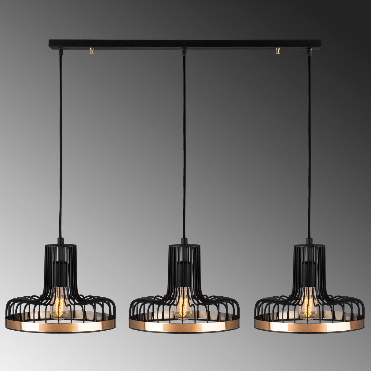 Candelabru Fellini - MR - 774 - Negru / Cupru
