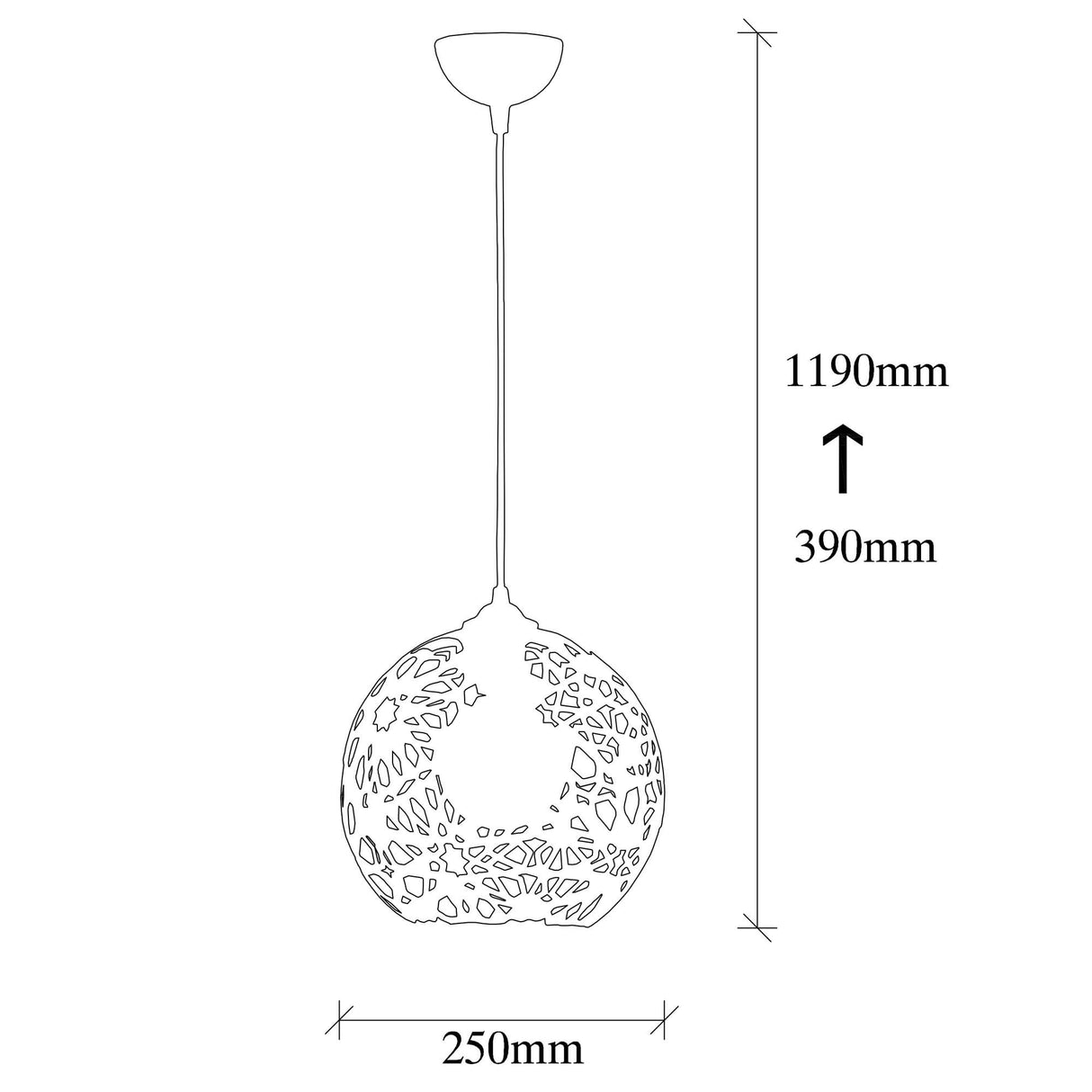 Candelabru Fellini - MR - 785 - Negru