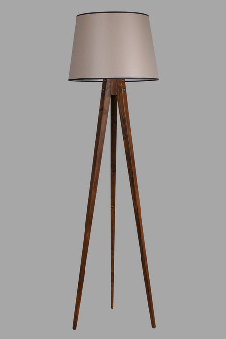Lampadar Tripod Ceviz Lambader Pramit 82 Abajurlu - Nuc