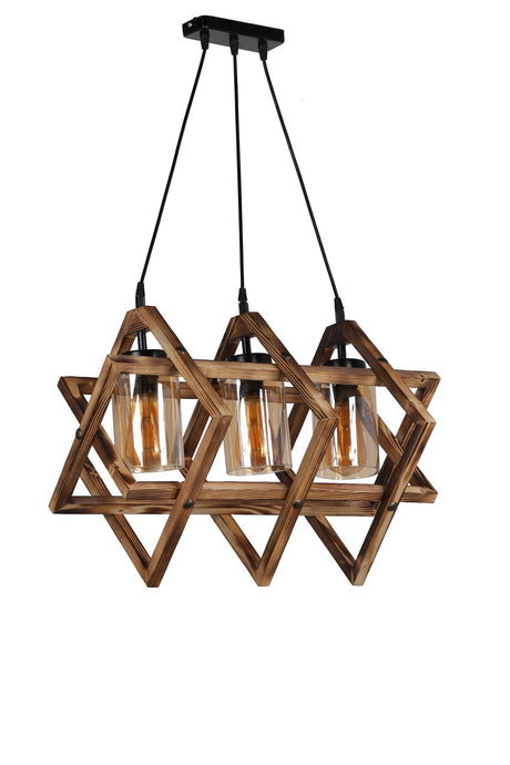 Candelabru Berlin Ahsap 3 Lue Sarkit Yanik - Maro