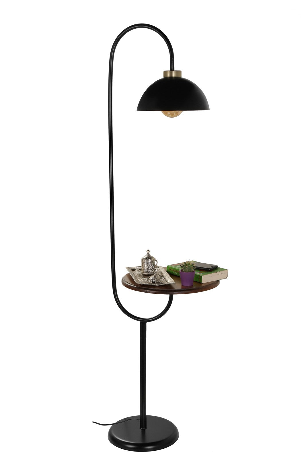 Lampadar Zuemruet siyah lambader retro 3 baslikli - Negru
