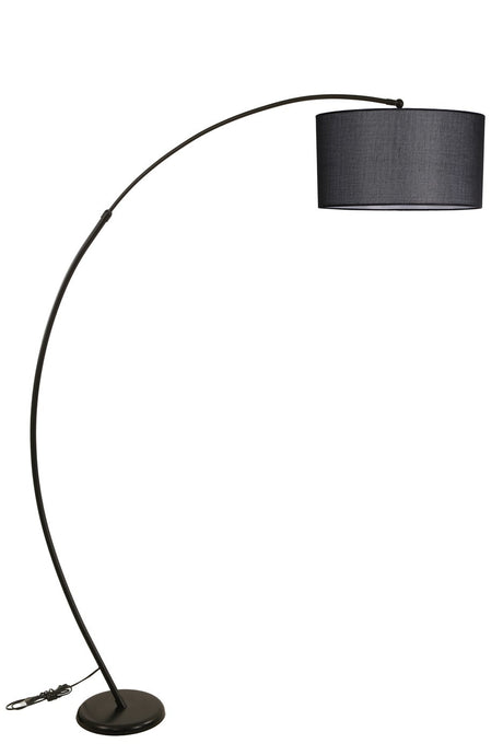 Lampadar Misra Siyah Lambader Silindir Hasir Siyah Abajurlu - Negru