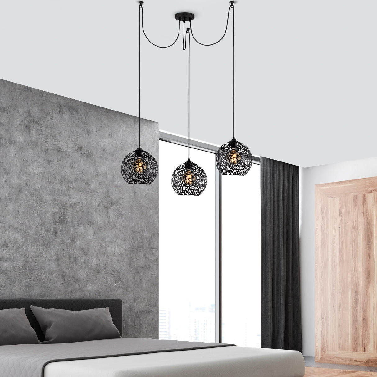 Candelabru Fellini - MR - 897 - Negru
