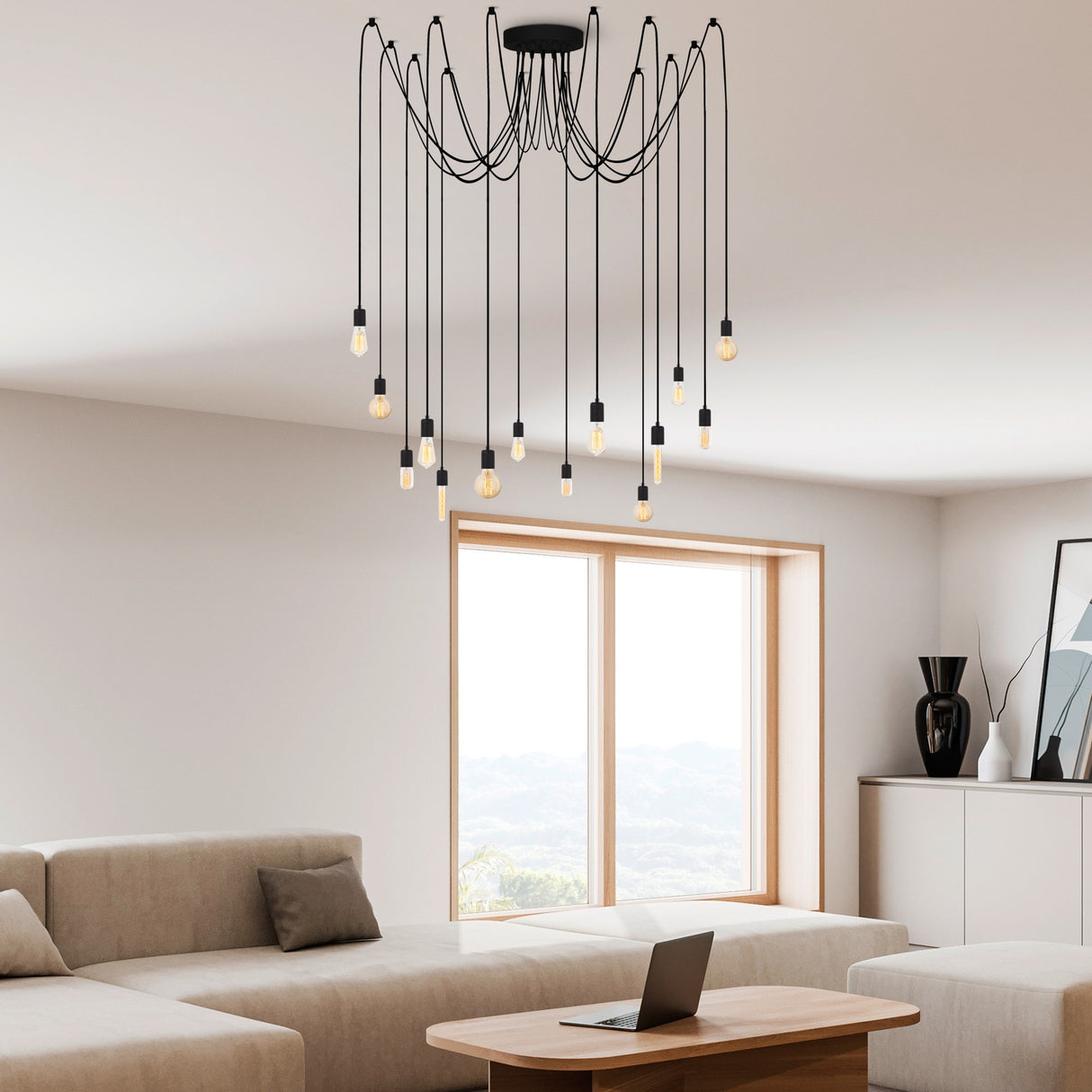 Candelabru Kabluni - MR - 931 - Negru