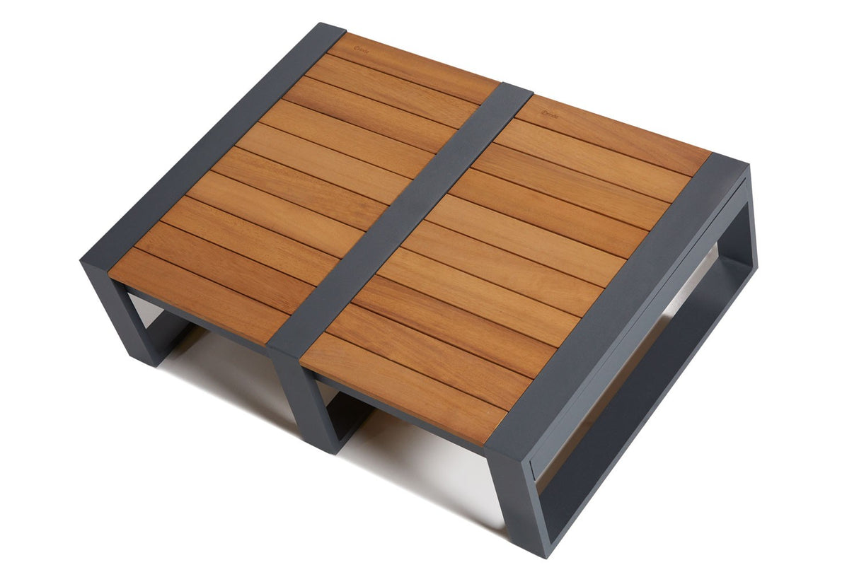 Set mobilier gradina Lapuarta 1 - Grey Black - Gri / Negru