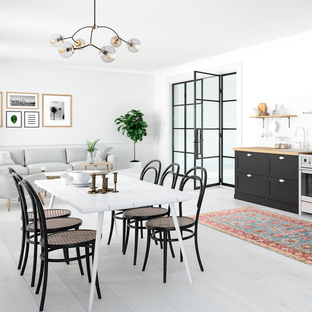 Candelabru Kromozom - 1022 - Negru