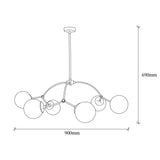 Candelabru Kromozom - 1022 - Negru