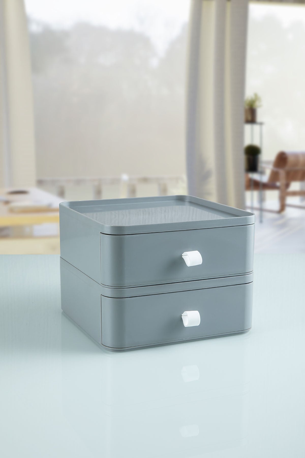 Organizator machiaje OMS-001-G-2 - Gri