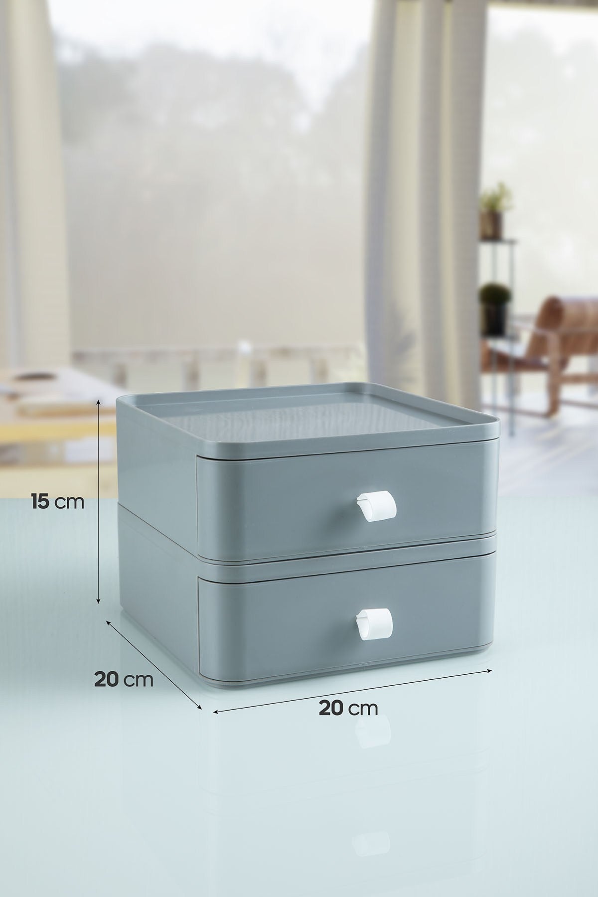 Organizator machiaje OMS-001-G-2 - Gri