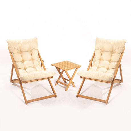 Set mobilier gradina My005 - Maro / Crem