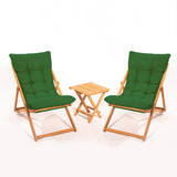 Set mobilier gradina My005 - Green - Verde / Natural