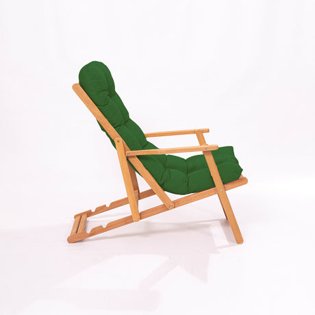 Scaun de gradina My008 - Green - Verde / Natural