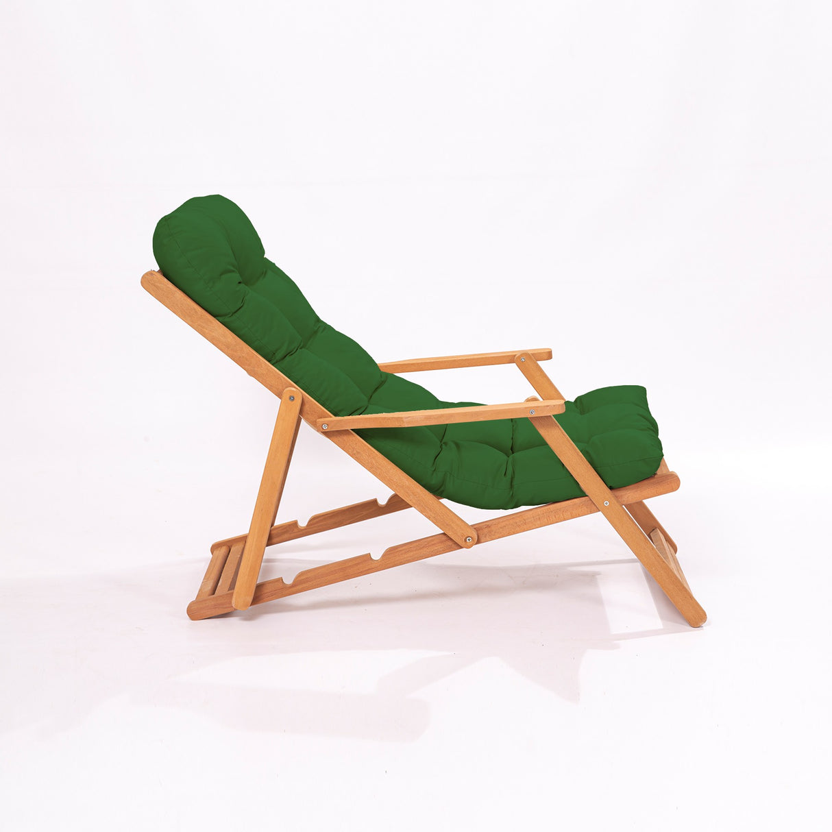 Scaun de gradina My008 - Green - Verde / Natural