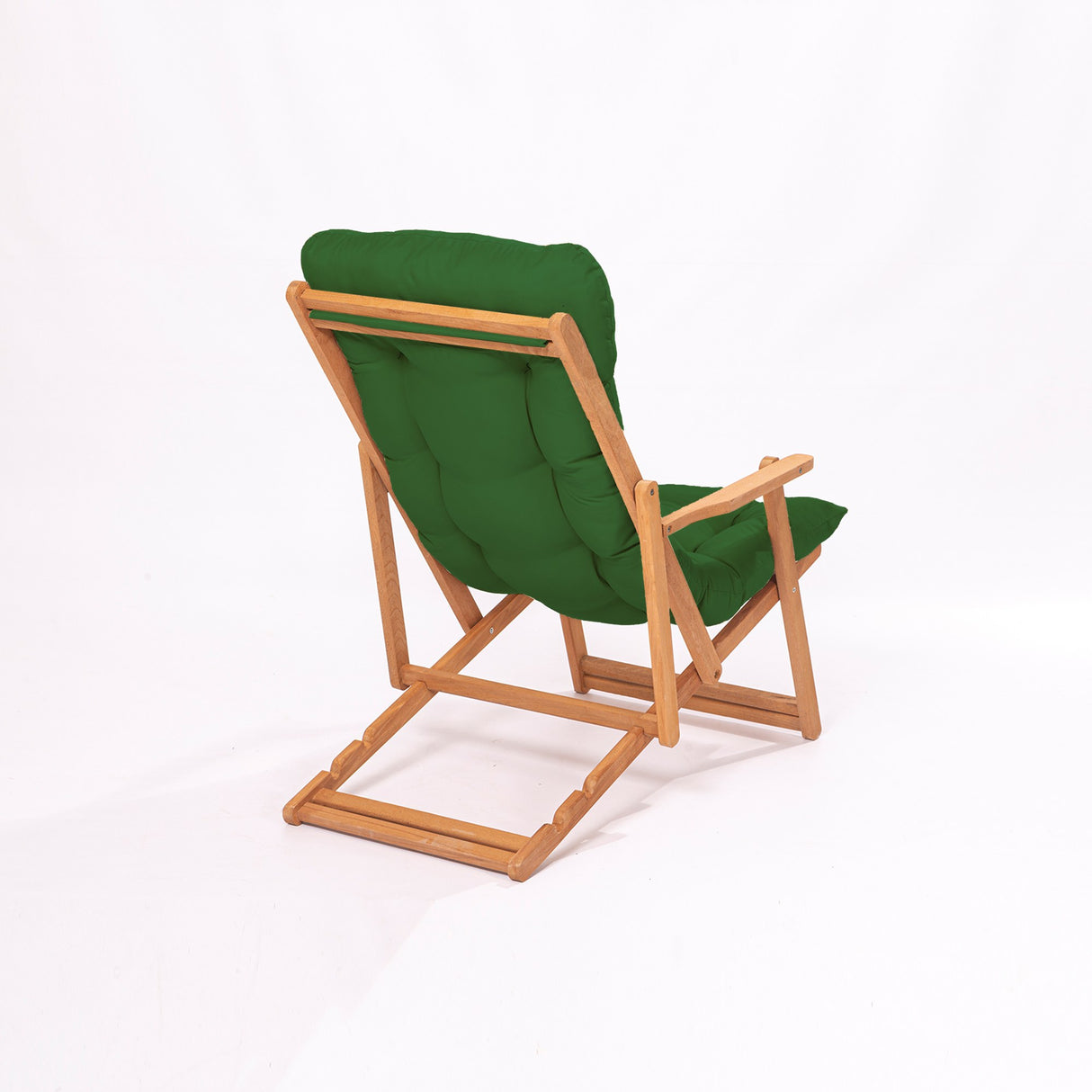 Scaun de gradina My008 - Green - Verde / Natural