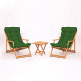 Set mobilier gradina My007 - Green - Verde / Natural