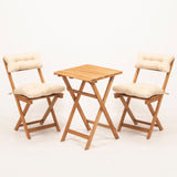 Set mobilier gradina My001A - Natural / Crem