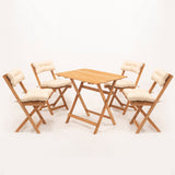 Set mobilier gradina My004A - Natural / Crem