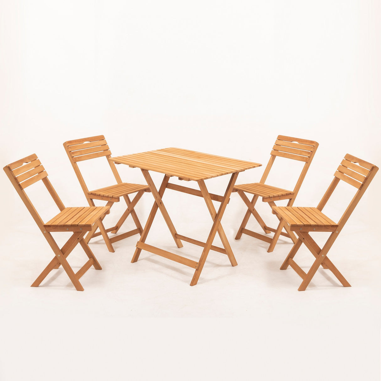 Set mobilier gradina My004A - Natural / Crem