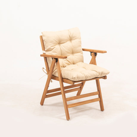 Scaun de gradina My027 - Natural / Crem