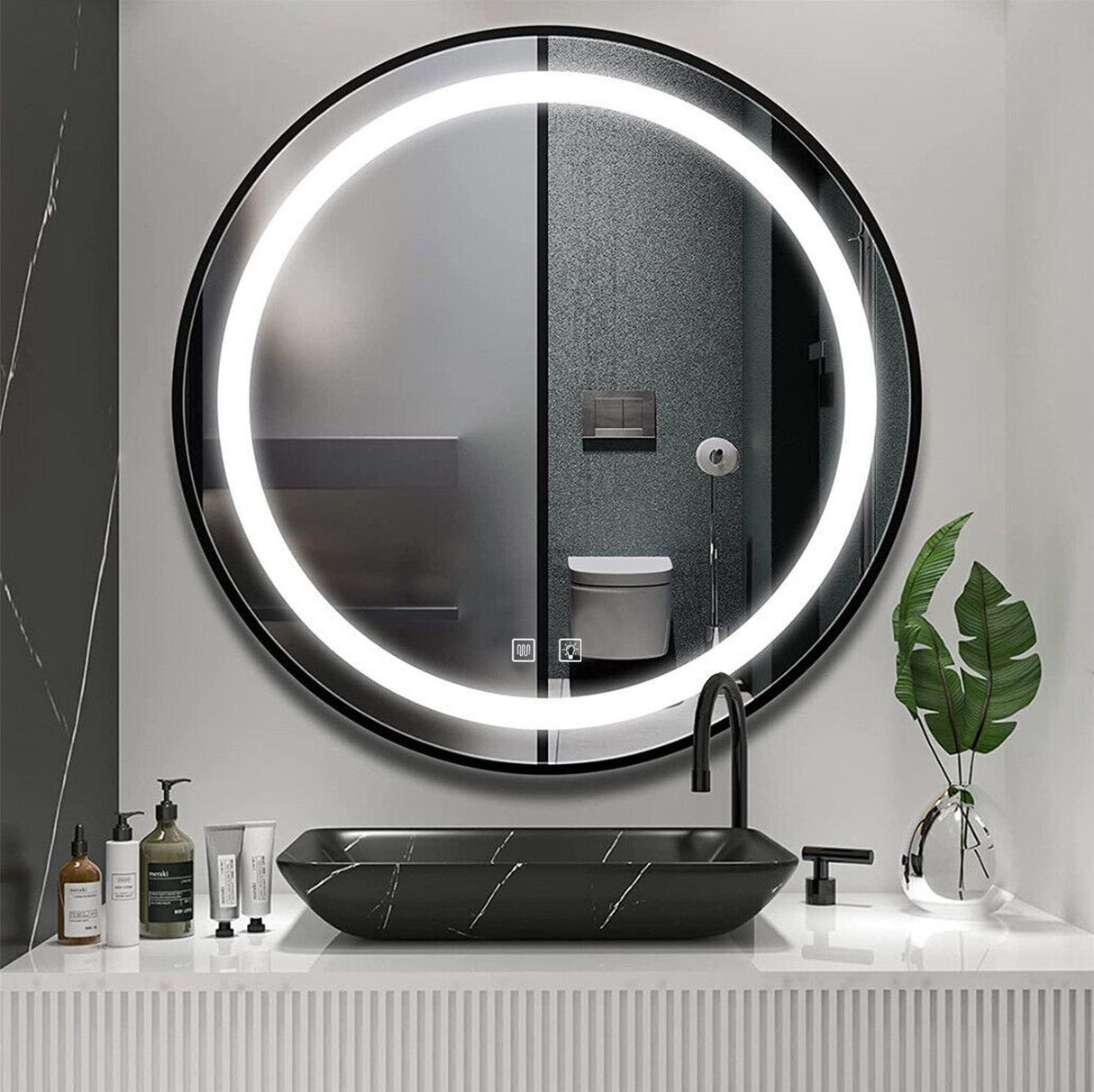Oglinda LED 70cm MMJ Black