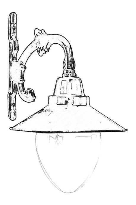 Lampa exterior BAP-68204-BSY-M2 - Negru / Alb