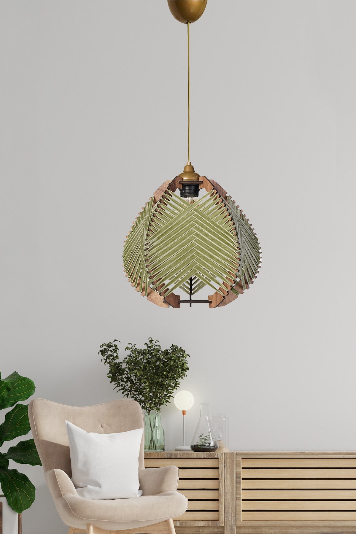 Candelabru YL225 - Verde