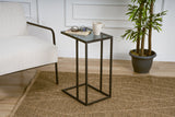 Noptiera Alaska C - Smoked Glass - Negru