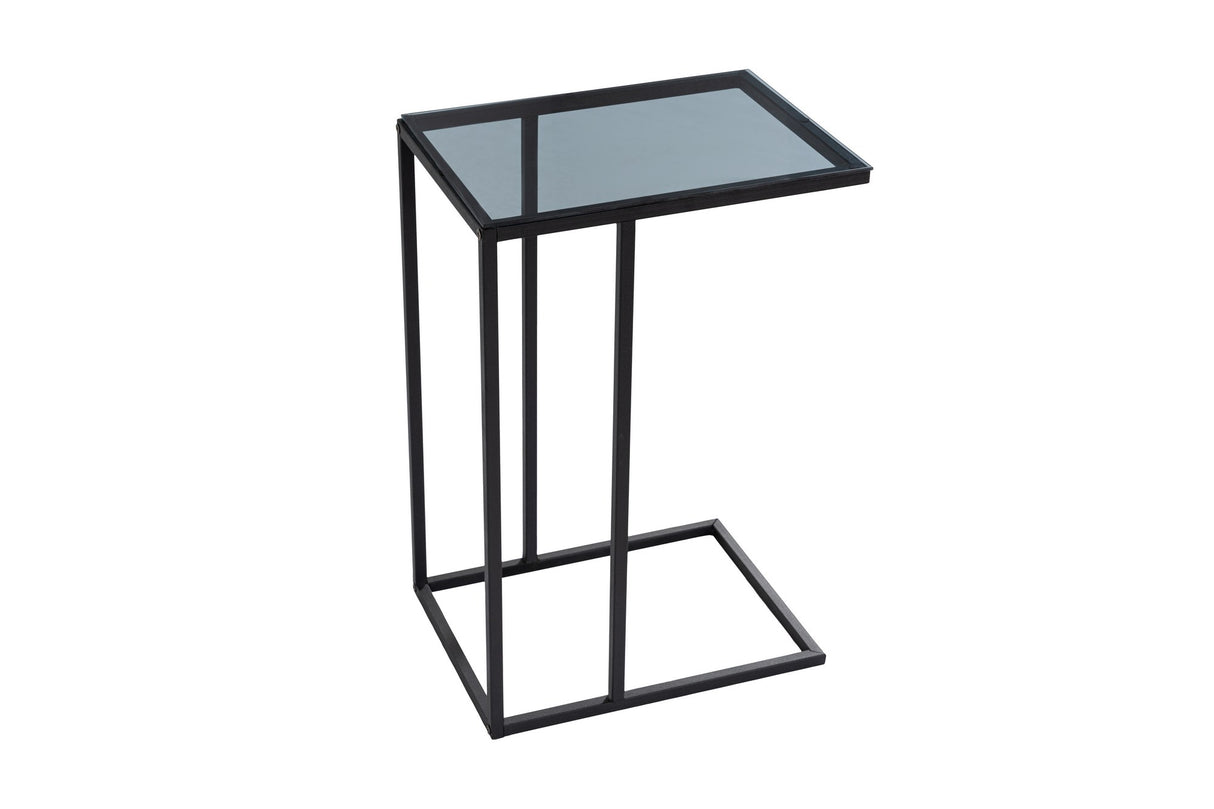 Noptiera Alaska C - Smoked Glass - Negru
