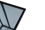Noptiera Alaska C - Smoked Glass - Negru