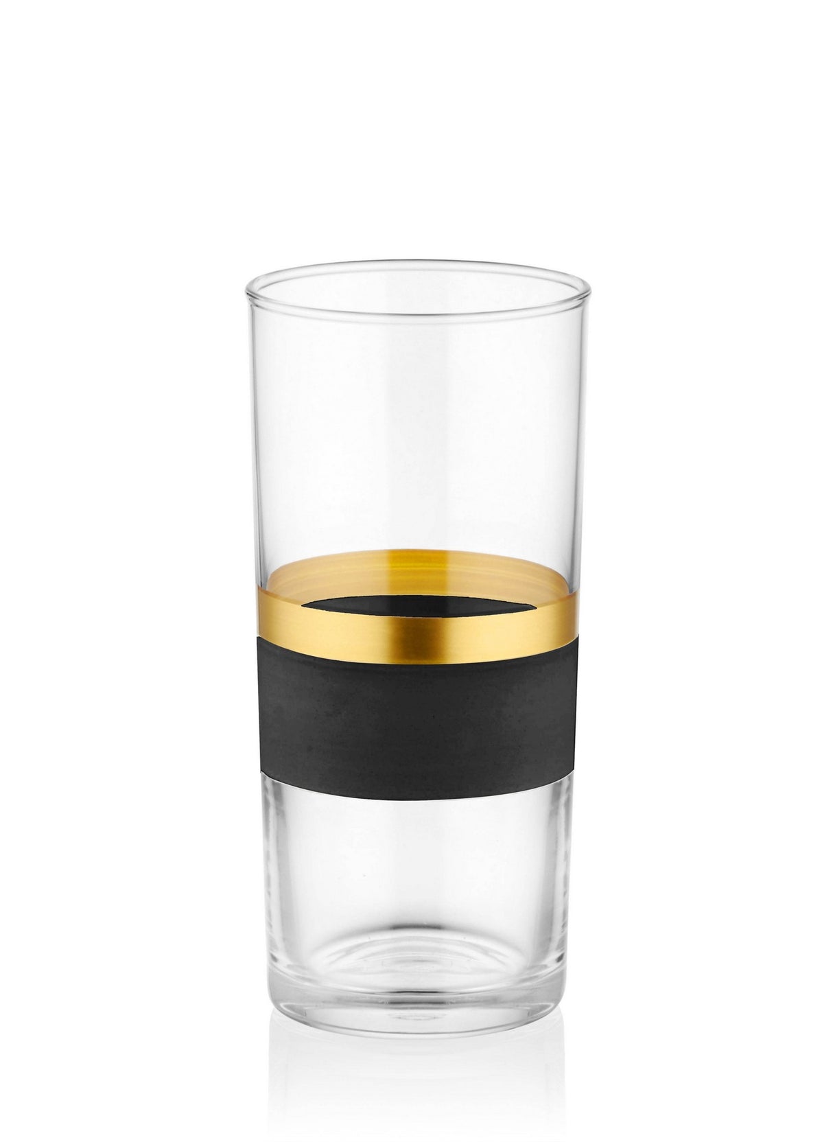 Set pahare GLW0008 - Negru / Auriu