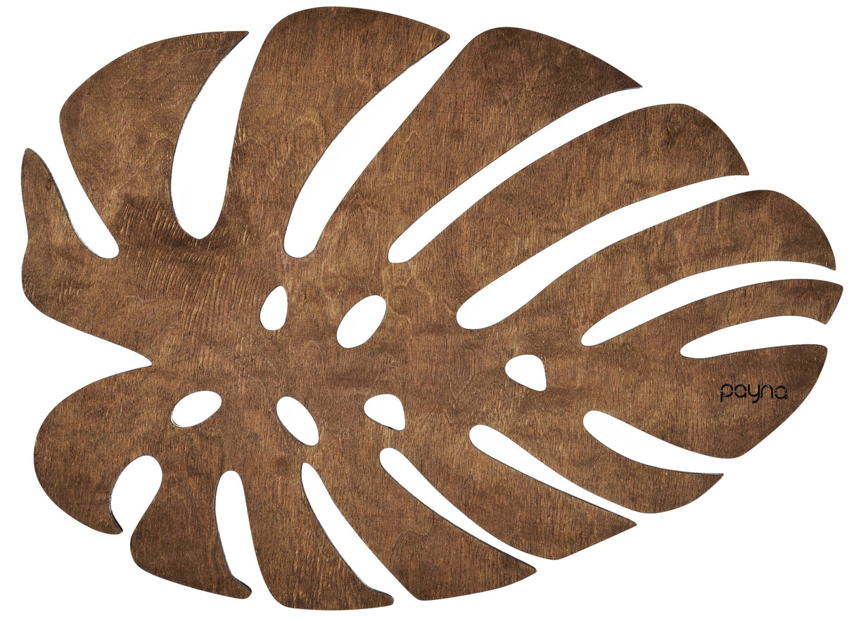 Set suport farfurie Monstera - Walnut - Nuc