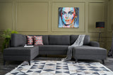 Canapea coltar Belen - Anthracite - Antracit