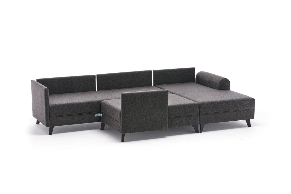 Canapea coltar Belen - Anthracite - Antracit